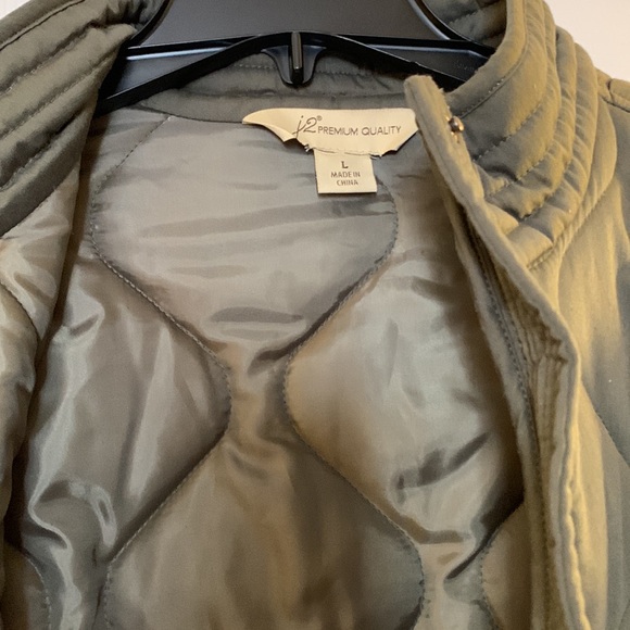 BRAND NEW j2 army green quilted jacket! - Picture 10 of 11